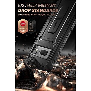 SUPCASE® Unicorn Beetle 360° Pro: Θήκη Google Pixel 7 5G με Πρόσοψη Οθόνης, Κλιπ Ζώνης και Πιστοποίηση Αντοχής MIL-STD 810G-516.6 - Black - Image 3