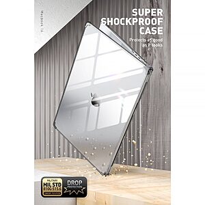 SUPCASE® Unicorn Beetle Pro Clear Κάλυμμα για MacBook Pro 14" (2021-2023): Θήκη από Πολυκαρμπονικό Υλικό, Αντιολισθητική - Black - Image 4