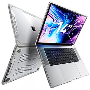 SUPCASE® Unicorn Beetle Pro Θήκη για MacBook Pro 14" (2021-2023): Πληρεί Στρατιωτικό Πρότυπο Αντοχής (MIL STD 810G 516.6) - Clear