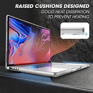 SUPCASE® Unicorn Beetle Pro Θήκη για MacBook Pro 14" (2021-2023): Πληρεί Στρατιωτικό Πρότυπο Αντοχής (MIL STD 810G 516.6) - Clear - Image 7