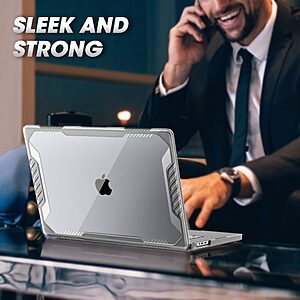 SUPCASE® Unicorn Beetle Pro Θήκη για MacBook Pro 14" (2021-2023): Πληρεί Στρατιωτικό Πρότυπο Αντοχής (MIL STD 810G 516.6) - Clear - Image 8