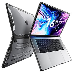 SUPCASE® Unicorn Beetle Pro Θήκη για MacBook Pro 16" (2021-2023): Πληρεί Στρατιωτικό Πρότυπο Αντοχής (MIL STD 810G 516.6) - Black