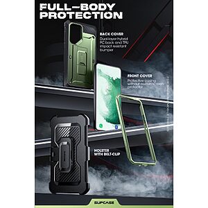 SUPCASE® Unicorn Beetle 360° Pro: Θήκη Samsung Galaxy S23 Ultra με Πρόσοψη Οθόνης, Κλιπ Ζώνης και Πιστοποίηση Αντοχής MIL-STD 810G-516.6 - Guldan - Image 6