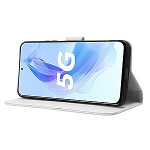 Θήκη Honor 90 Lite 5G Mad Mask Leather Wallet Case Series 3 με βάση στήριξης, υποδοχές καρτών και μαγνητικό κούμπωμα Flip Wallet από συνθετικό δέρμα λευκό - Image 3