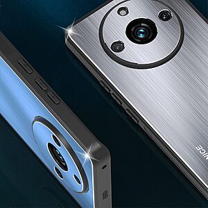 Θήκη Realme 11 Pro 5G / 11 Pro+ 5G Mad Mask Ultra Thin Aluminum Premium Πλάτη από σκληρό πλαστικό ασημί - Image 4