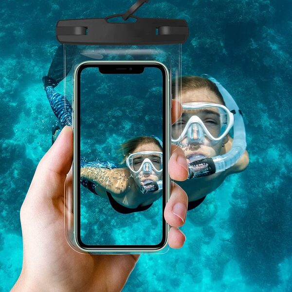 tech protect universal waterproof smartphone case up to 6 7inch black 4