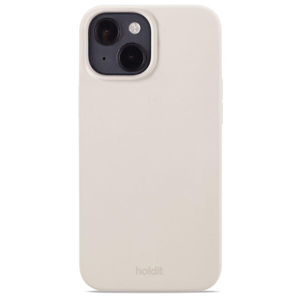 Θήκη σιλικόνης Holdit® για iPhone 15 Light beige (Ανοιχτό μπεζ)