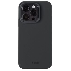 Θήκη σιλικόνης Holdit® για iPhone 15 Pro Black (Μαύρο)