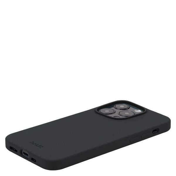 Θήκη σιλικόνης Holdit® για iPhone 15 Pro Black (Μαύρο)