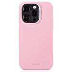Θήκη σιλικόνης Holdit® για iPhone 15 Pro Blush pink (Ροζ)