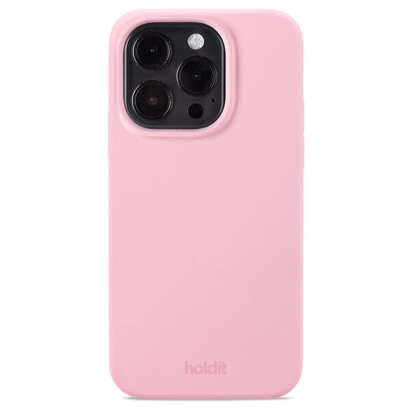 Θήκη σιλικόνης Holdit® για iPhone 15 Pro Blush pink (Ροζ)