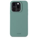 Θήκη σιλικόνης Holdit® για iPhone 15 Pro Moss green (Φυσικό πράσινο)