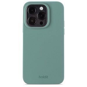 Θήκη σιλικόνης Holdit® για iPhone 15 Pro Moss green (Φυσικό πράσινο)