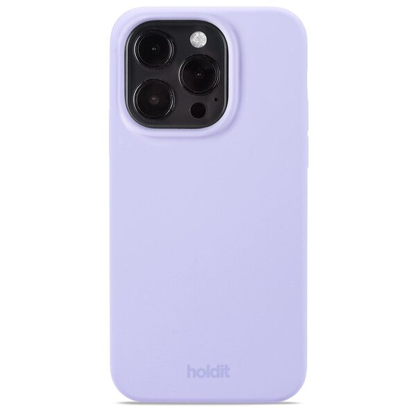 Θήκη σιλικόνης Holdit® για iPhone 15 Pro Lavender (Μωβ λεβάντας )