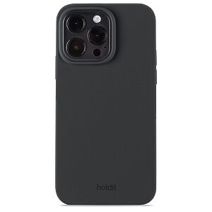 Θήκη σιλικόνης Holdit® για iPhone 15 Pro Max Black (Μαύρο)