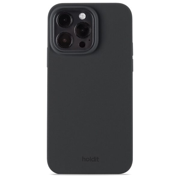 Θήκη σιλικόνης Holdit® για iPhone 15 Pro Max Black (Μαύρο)