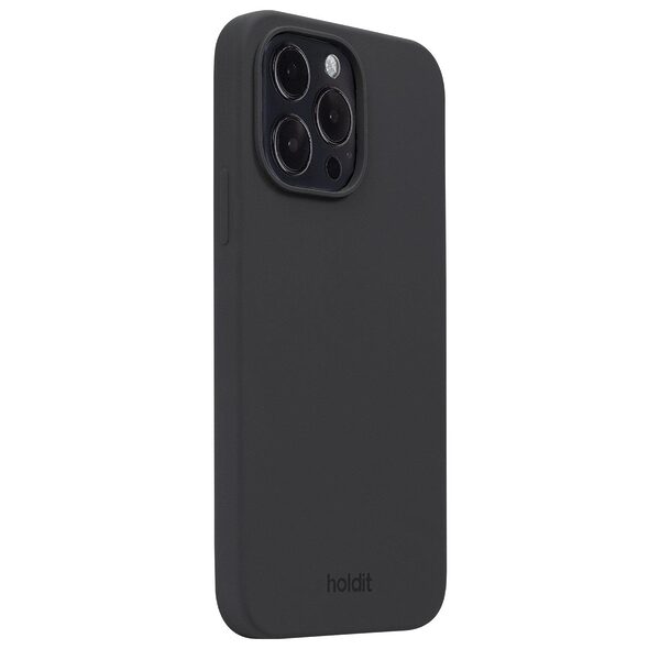 Θήκη σιλικόνης Holdit® για iPhone 15 Pro Max Black (Μαύρο)