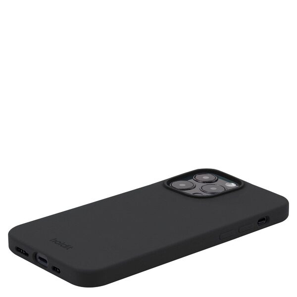 Θήκη σιλικόνης Holdit® για iPhone 15 Pro Max Black (Μαύρο) - Image 3