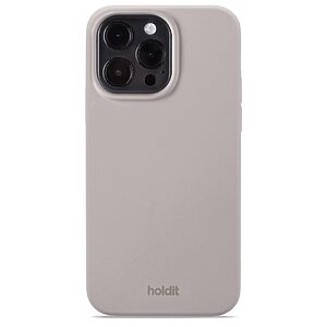 Θήκη σιλικόνης Holdit® για iPhone 15 Pro Max  Taupe (Μπεζ-γκρι )