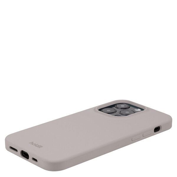 Θήκη σιλικόνης Holdit® για iPhone 15 Pro Max  Taupe (Μπεζ-γκρι )