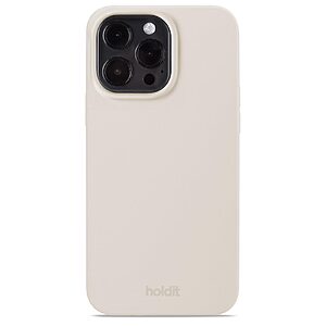 Θήκη σιλικόνης Holdit® για iPhone 15 Pro Max Light beige (Ανοιχτό μπεζ)