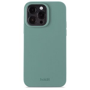 Θήκη σιλικόνης Holdit® για iPhone 15 Pro Max Moss green (Φυσικό πράσινο)