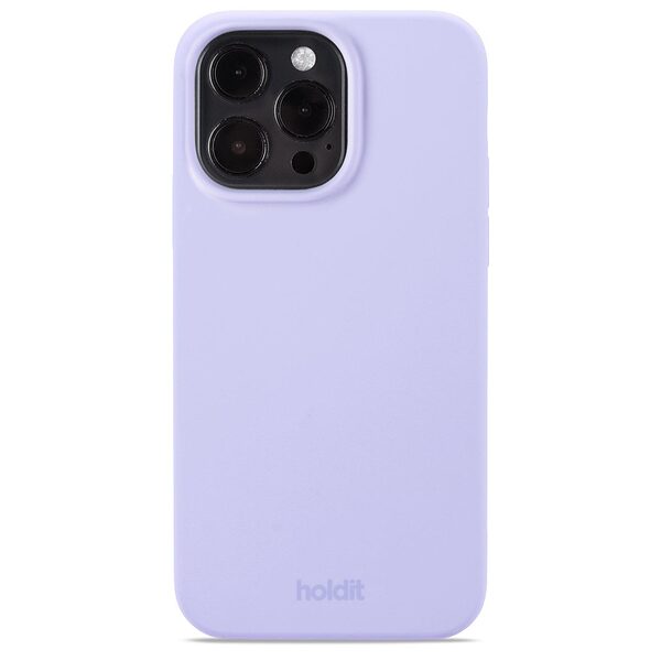 Θήκη σιλικόνης Holdit® για iPhone 15 Pro Max Lavender (Μωβ λεβάντας )