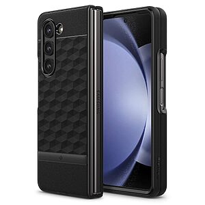 Caseology Parallax by Spigen® Θήκη Σιλικόνης για Samsung Galaxy Z Fold5 5G: Προστασία Κάμερας με Πιστοποίηση Αντοχής MIL-STD 810G-516.6 - Matte Black