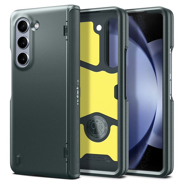 Spigen® Slim Armor Pro για Galaxy Z Fold5 5G: Υψηλής Ποιότητας Προστασία με Πολυτελές Σχεδιασμό και Στρατιωτικές Προδιαγραφές (MIL STD 810G 516.6) - Abyss Green