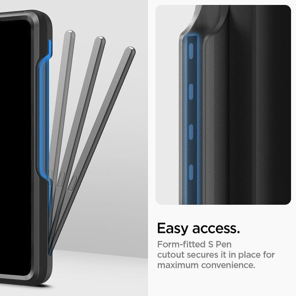 spigen slim armor pro galaxy z fold5 5g high quality protection military standard black 2