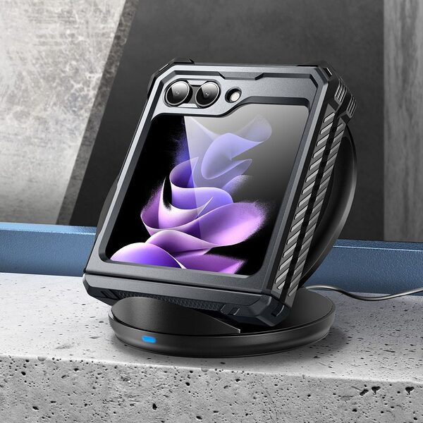 supcase armorbox full cover samsung galaxy z flip5 5g durable plastic military standard black 6