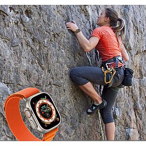 tech protect nylon pro strap apple watch 4 5 6 7 8 s ultra 42 44 45 49mm beige 1