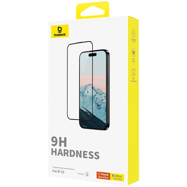 tempered glass apple iphone 15 baseus full glue 34732 5