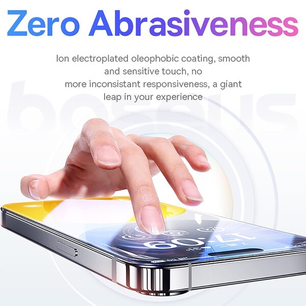 tempered glass apple iphone 15 pro max baseus full glue 34733 3