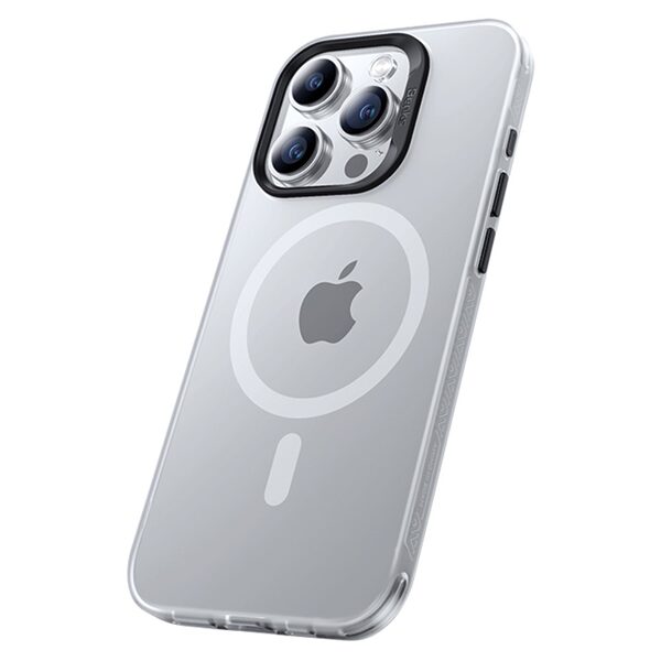 Θήκη iPhone 15 Pro BENKS Magnetic Series v3 Hybrid συμβατό με Magsafe φορτιστή Transparent Πλάτη TPU λευκό