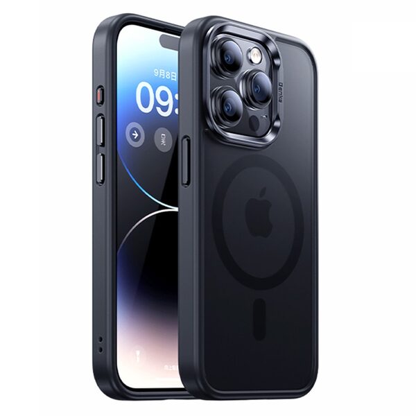 Θήκη iPhone 15 Pro BENKS Magnetic Matte Series συμβατό με Magsafe φορτιστή Πλάτη TPU μαύρο