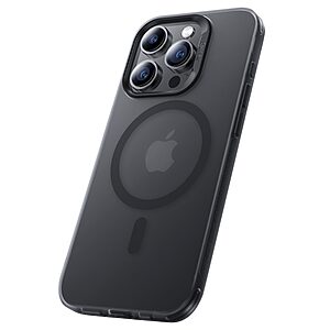 Θήκη iPhone 15 Pro BENKS Magnetic Series v3 Hybrid συμβατό με Magsafe φορτιστή Transparent Πλάτη TPU μαύρο