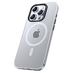 Θήκη iPhone 15 Pro Max BENKS Magnetic Series v3 Hybrid συμβατό με Magsafe φορτιστή Transparent Πλάτη TPU λευκό