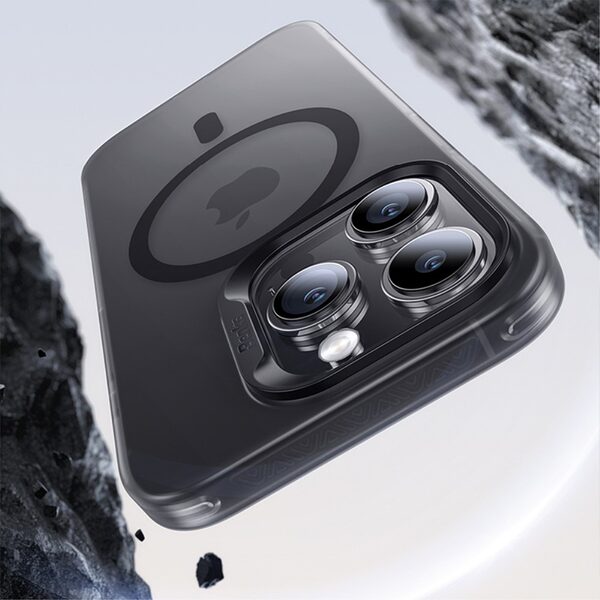 Θήκη iPhone 15 Pro Max BENKS Magnetic Series v3 Hybrid συμβατό με Magsafe φορτιστή Transparent Πλάτη TPU λευκό - Image 4