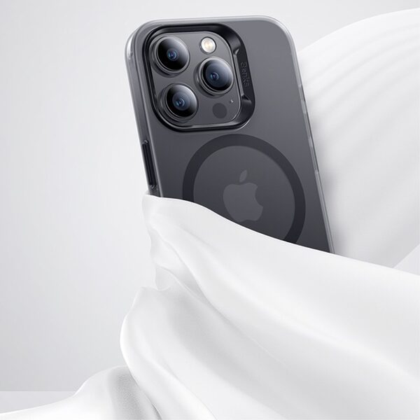 Θήκη iPhone 15 Pro Max BENKS Magnetic Series v3 Hybrid συμβατό με Magsafe φορτιστή Transparent Πλάτη TPU λευκό - Image 5