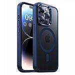 Θήκη iPhone 15 Pro Max BENKS Magnetic Matte Series συμβατό με Magsafe φορτιστή Πλάτη TPU μπλε