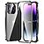Θήκη iPhone 15 Pro Max Mad Mask μεταλλική με εσωτερικό μαγνήτη V2 και ανθεκτικό Tempered Glass 360° διπλής όψης με Camera Protection Lips μαύρο