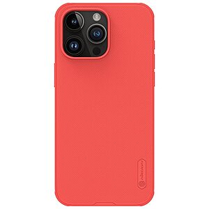 Θήκη iPhone 15 Pro Max NiLLkin Super Frosted Matte Series Πλάτη από Premium σκληρό πλαστικό κόκκινο