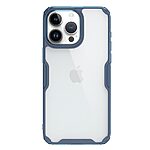 Θήκη iPhone 15 Pro Max NiLLkin Nature Pro Series Silicone Sockproof Transparent Πλάτη TPU μπλε