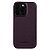 Θήκη iPhone 15 Pro MELKCO Πλάτη Shock-Proof από Premium αυθεντικό δέρμα Genuine Cowhide μωβ
