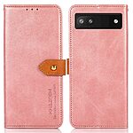 Θήκη Google Pixel 7A KHAZNEH Leather Wallet Golden Clasp με βάση στήριξης