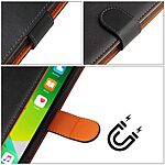 Θήκη Google Pixel 7A Mad Mask Leather Wallet Case Protector με βάση στήριξης, υποδοχές καρτών και μαγνητικό κούμπωμα Flip Wallet από συνθετικό δέρμα μαύρο - Image 5