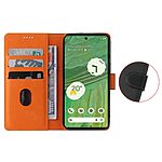 Θήκη Google Pixel 7A Mad Mask Leather Wallet Case Protector με βάση στήριξης, υποδοχές καρτών και μαγνητικό κούμπωμα Flip Wallet από συνθετικό δέρμα πράσινο - Image 3