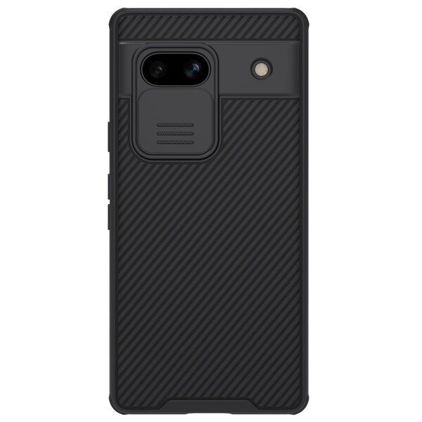 Θήκη Google Pixel 7A NiLLkin Camshield Pro Series Πλάτη με προστασία για την κάμερα από σκλήρό Premium TPU μαύρο