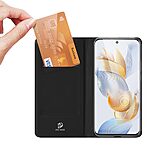 υποδοχή καρτών και μαγνητικό κούμπωμα Flip Wallet από συνθετικό δέρμα και TPU μαύρο